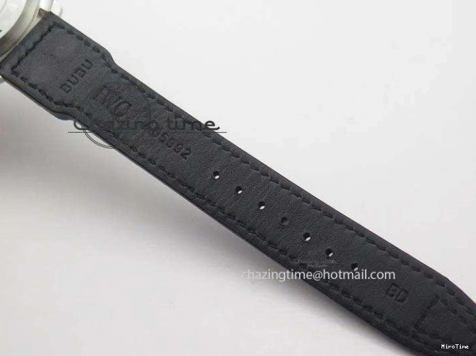 MIROTIME 0318 TimelessDesign Big Pilot Real PR IW500906 ZF 1:1 Best Edition Silver Dial On Black Leather Strap A 7285